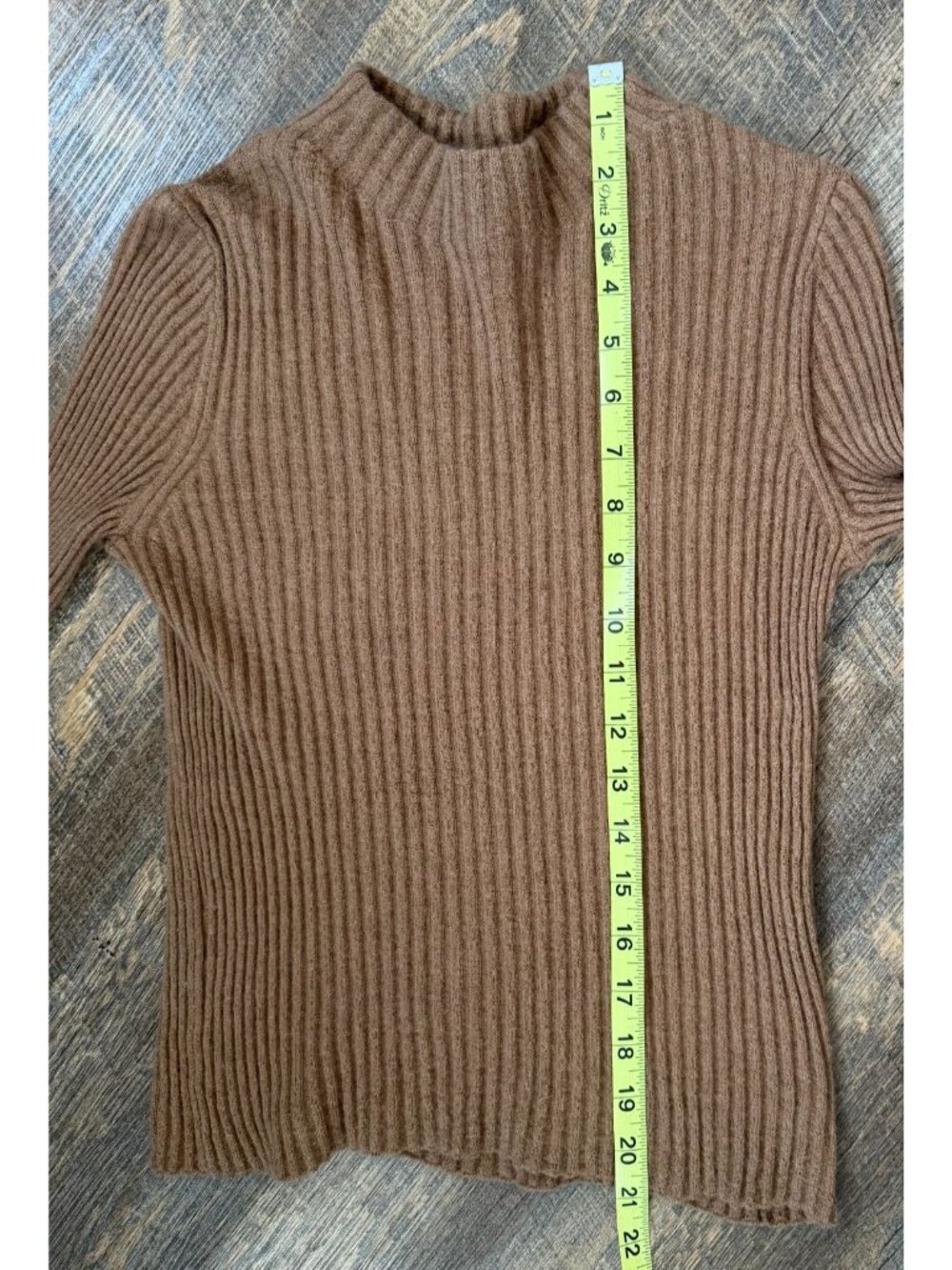 Vince Ribbed Mock Neck Cashmere-Silk Blend Sweater Women's Size S/P - Picture 7 of 8